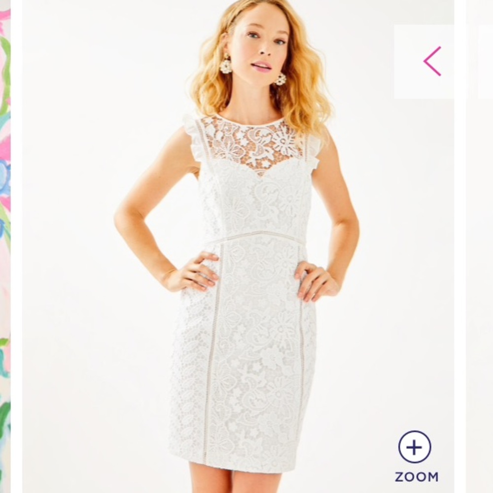 Lilly Pulitzer white high neck dress